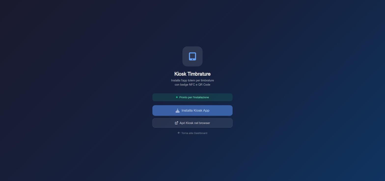 Kiosk su più postazioni: timbrature simultanee in punti diversi