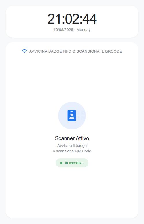 Come si timbra con Presenzia: badge, QR code e totem